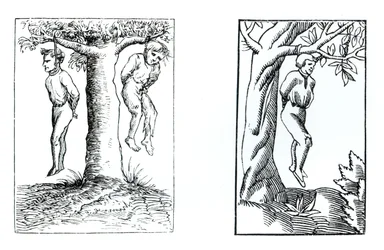 Execution of the Sentences of the Secret Tribunal, after Woodcuts in Cosmographie Universelle of Munster, Published 1552